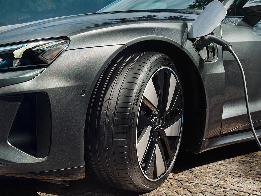 Hankook iON evo on charging electric vehicle