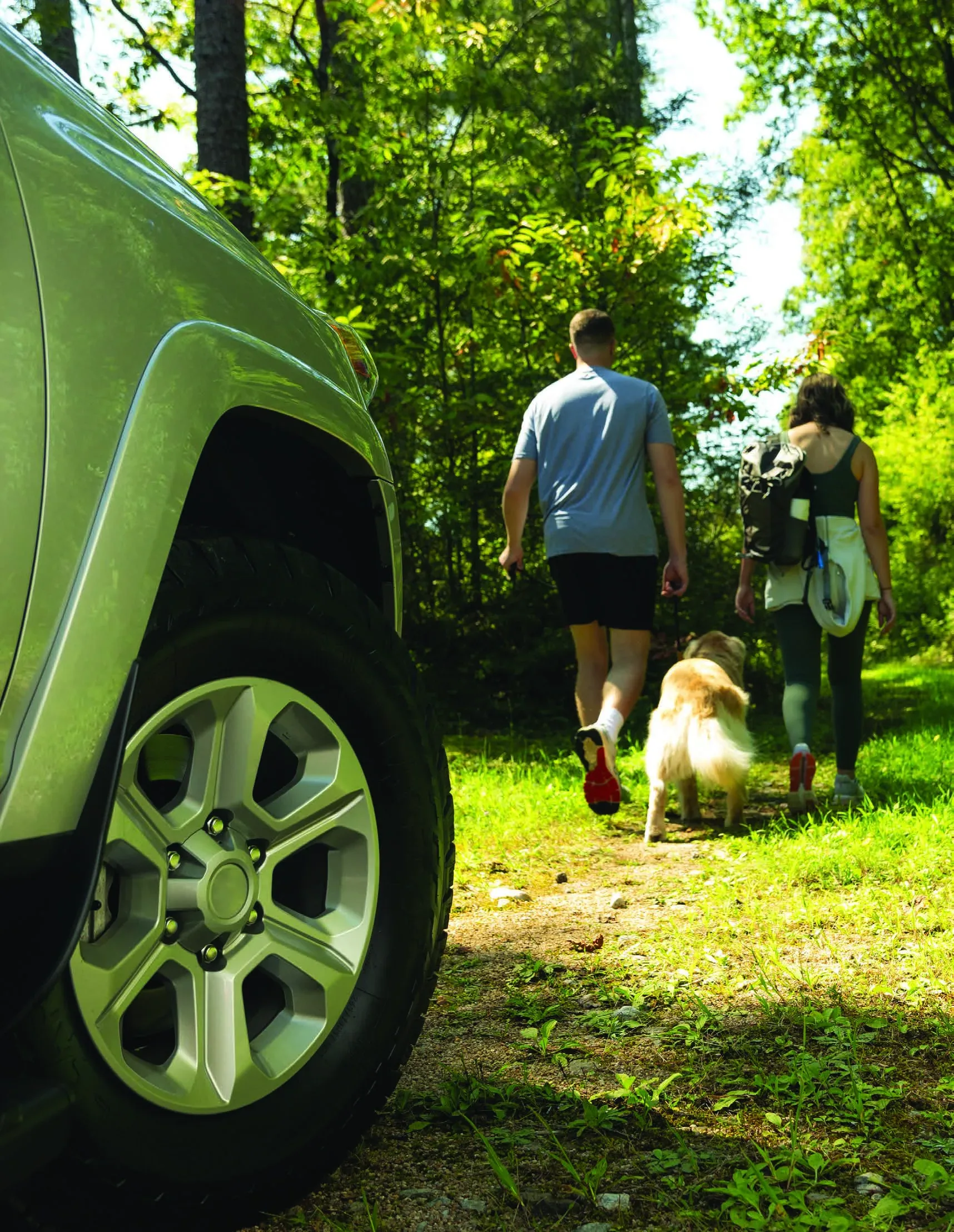 Family outdoors with Uniroyal